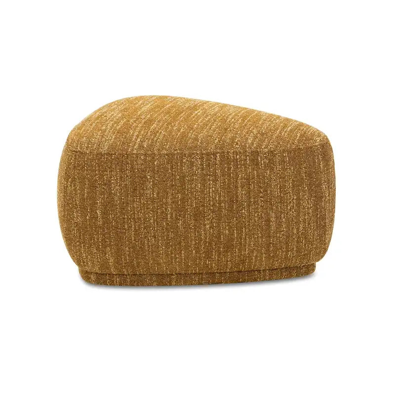 Pouf cocktail triangolare arrotondato da 26 pollici | Poggiapiedi imbottito per soggiorno