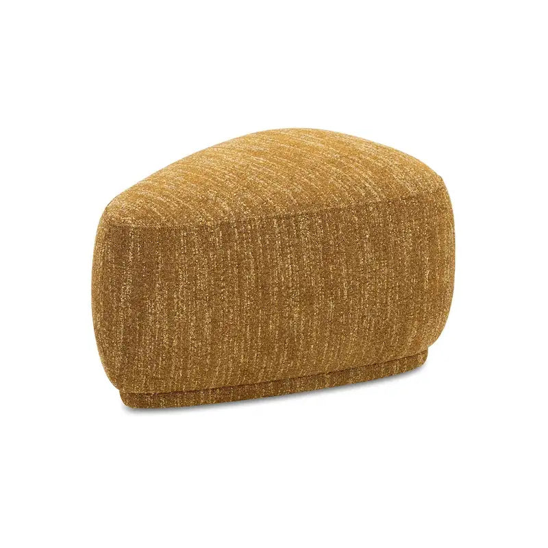 Pouf cocktail triangolare arrotondato da 26 pollici | Poggiapiedi imbottito per soggiorno