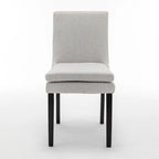 Sedie da pranzo moderne con gambe in legno massello (set da 2)