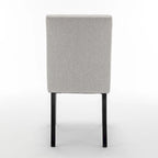 Sedie da pranzo moderne con gambe in legno massello (set da 2)