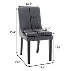 Sedie da pranzo moderne con gambe in legno massello (set da 2)