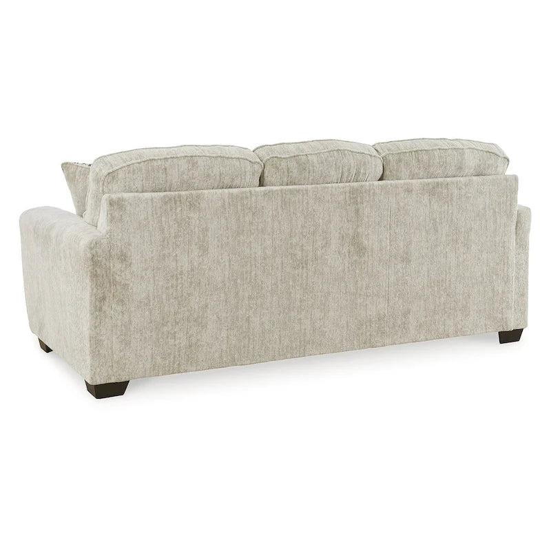 Divano in tessuto pergamena da 90", classico divano a 3 posti, 90L x 38P x 40A, mobile da salotto