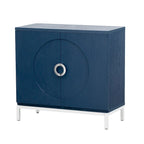 Credenza Armadietto con impiallacciatura in legno massello e struttura in metallo per soggiorno, ingresso