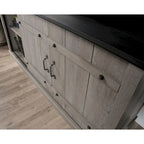 Credenza in legno per l'intrattenimento | Porta TV con armadietti contenitori | Stile moderno