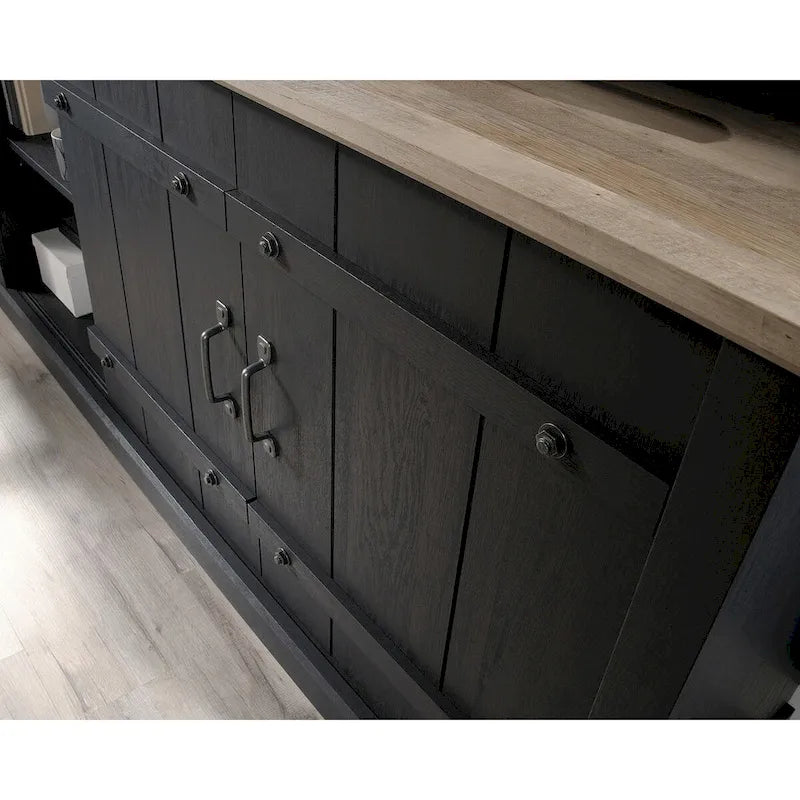 Credenza in legno per l'intrattenimento | Porta TV con armadietti contenitori | Stile moderno