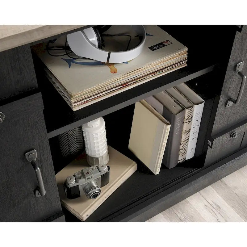 Credenza in legno per l'intrattenimento | Porta TV con armadietti contenitori | Stile moderno