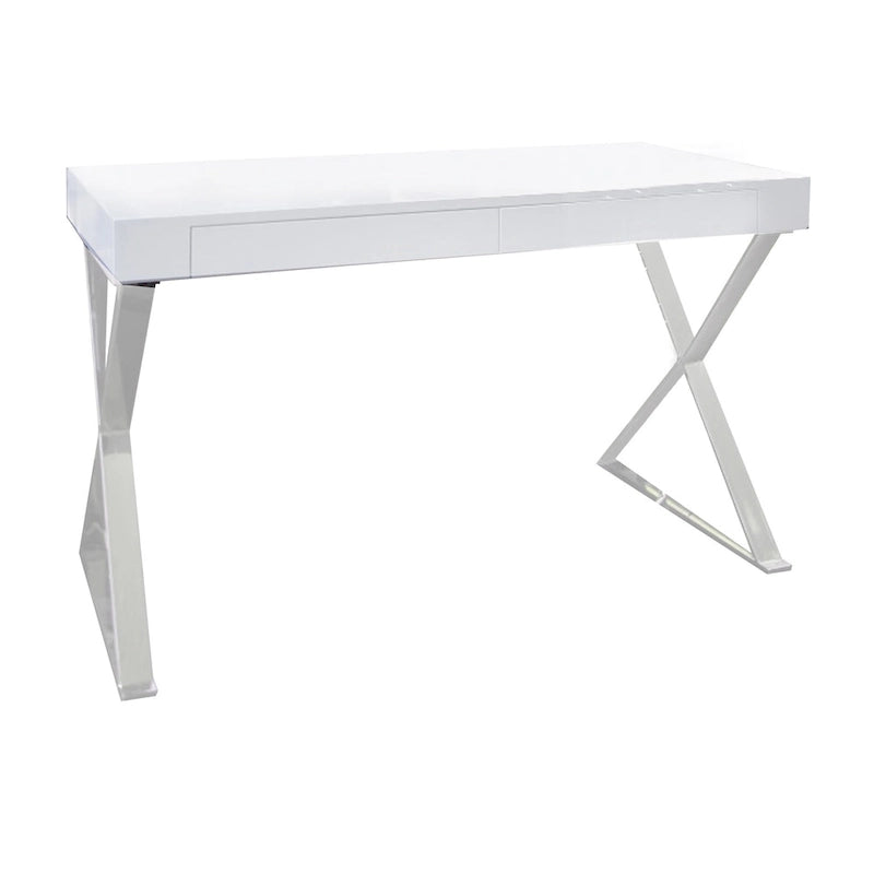 Scrivania moderna per ufficio a casa da 47 pollici | Piano in legno con ripiano portaoggetti | Postazione di lavoro