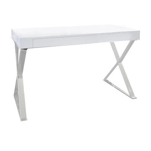 Scrivania moderna per ufficio a casa da 47 pollici | Piano in legno con ripiano portaoggetti | Postazione di lavoro