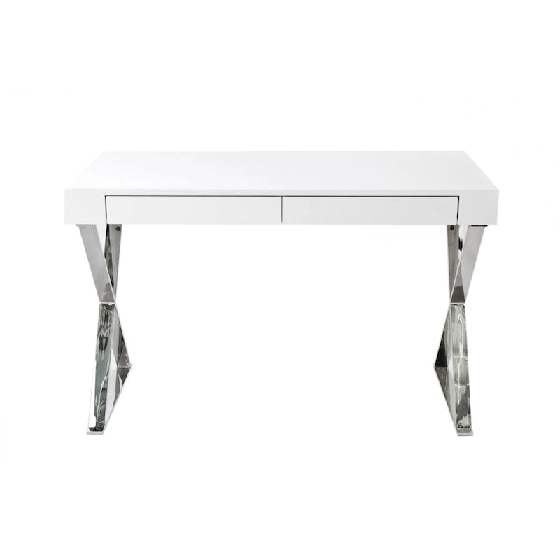 Scrivania moderna per ufficio a casa da 47 pollici | Piano in legno con ripiano portaoggetti | Postazione di lavoro