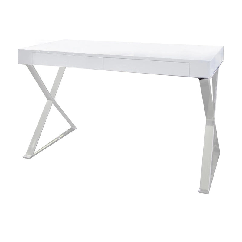 Scrivania moderna per ufficio a casa da 47 pollici | Piano in legno con ripiano portaoggetti | Postazione di lavoro