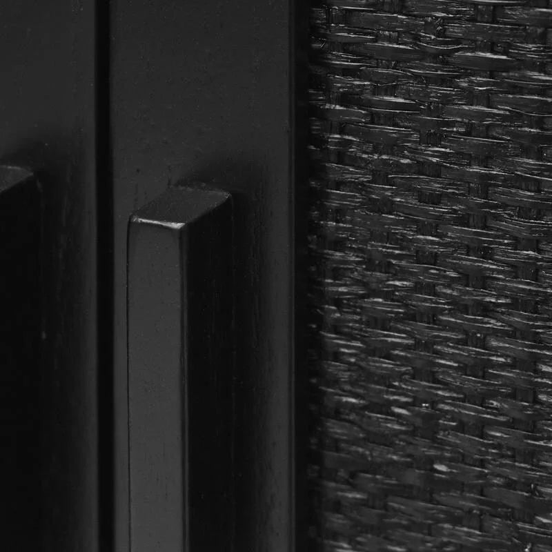 Mobile contenitore a 2 ante Delancey Black | Credenza moderna | Soggiorno