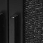 Mobile contenitore a 2 ante Delancey Black | Credenza moderna | Soggiorno