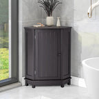 Mobile bagno moderno ad angolo triangolare con ripiano regolabile, in MDF
