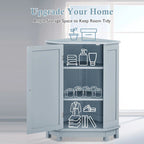 Mobile bagno moderno ad angolo triangolare con ripiano regolabile, in MDF