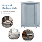 Mobile bagno moderno ad angolo triangolare con ripiano regolabile, in MDF