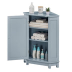 Mobile bagno moderno ad angolo triangolare con ripiano regolabile, in MDF