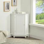 Mobile bagno moderno ad angolo triangolare con ripiano regolabile, in MDF