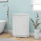 Mobile bagno moderno ad angolo triangolare con ripiano regolabile, in MDF
