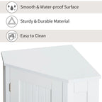 Mobile bagno moderno ad angolo triangolare con ripiano regolabile, in MDF