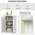 Mobile bagno moderno ad angolo triangolare con ripiano regolabile, in MDF