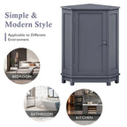 Mobile bagno moderno ad angolo triangolare con ripiano regolabile, in MDF