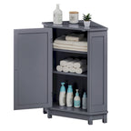Mobile bagno moderno ad angolo triangolare con ripiano regolabile, in MDF