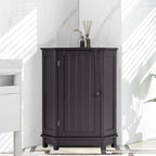 Mobile bagno moderno ad angolo triangolare con ripiano regolabile, in MDF
