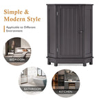 Mobile bagno moderno ad angolo triangolare con ripiano regolabile, in MDF