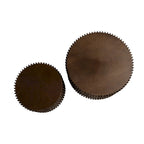 Set di Tavolini da Caffè con Design Goffrato a Rilievo Verticale per Soggiorno (Set da 2)