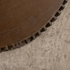 Set di Tavolini da Caffè con Design Goffrato a Rilievo Verticale per Soggiorno (Set da 2)