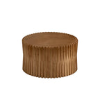 Set di Tavolini da Caffè con Design Goffrato a Rilievo Verticale per Soggiorno (Set da 2)